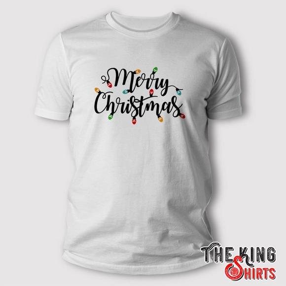 Merry Christmas Lights T Shirt - Picture 1 of 4